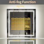 Frameless LED Lighted Bathroom Mirror – Dual Lighting, Anti-Fog, and Touch Controls