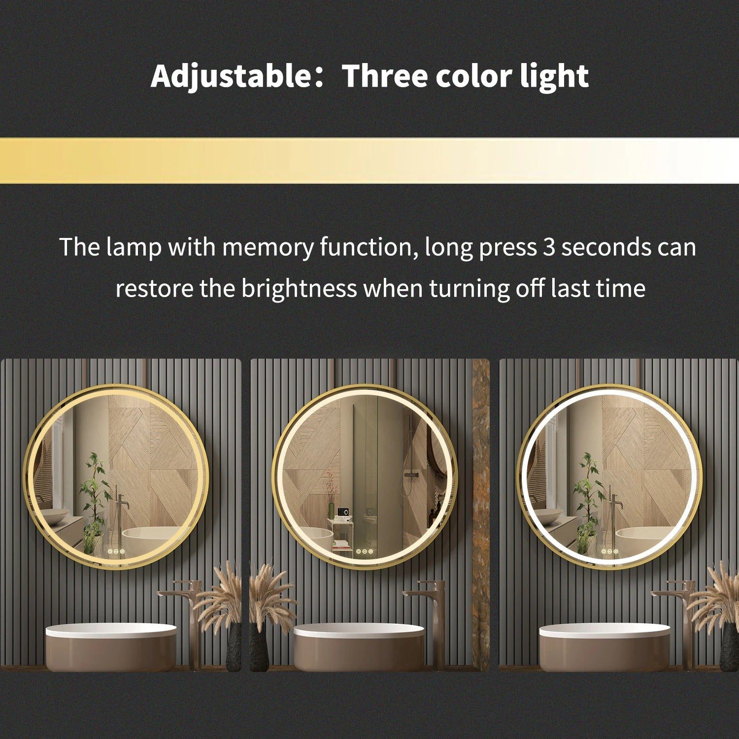 Round Bathroom Mirror with LED lights with Touch Control - Uncategorized | LightMirror.in Round Bathroom Mirror with LED lights with Touch Control - Uncategorized | LightMirror.in
