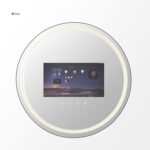 Round Android Smart LED TV Mirror with Touch & Remote Control