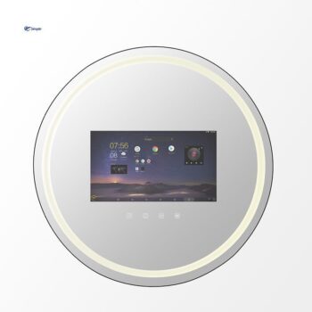 Round Android Smart LED TV Mirror with Touch & Remote Control