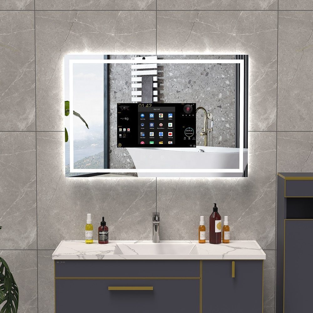 Smart LED Bathroom Mirror with Android TV Smart LED Bathroom Mirror with Android TV