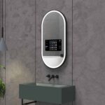 Oval Smart LED Mirror with Android TV
