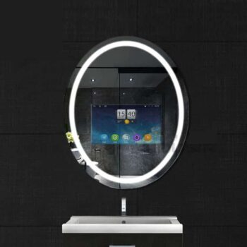 Oval Smart LED Mirror with Android TV