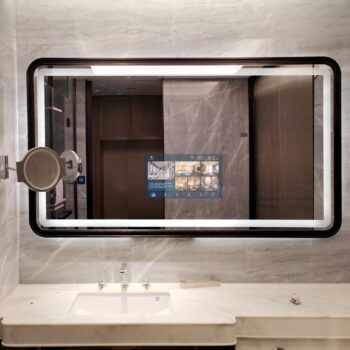 Smart Android TV LED Mirror with Remote Control