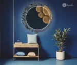 Belig Round LED Mirror (3 Lights) - Dimmable Vanity Mirror
