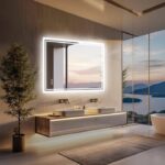 Super Bright LED Bathroom Backlit Mirror – Anti-Fog, Dimmable, and Touch Controls