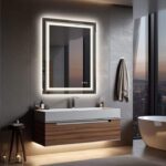 Wisfor LED Lighted Bathroom Mirror – Anti-Fog, Dimmable, and Touch Controls