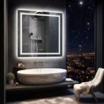 Frameless LED Lighted Bathroom Mirror – Dual Lighting, Anti-Fog, and Touch Controls