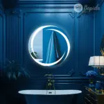 Haley Design LED Round Mirror - Dimmable Lighting & Modern Style