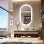 EcoLuxe Arched LED Mirror – Touch Controls, Anti-Fog, and Energy-Efficient Lighting