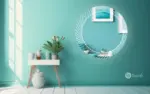 Belig Round LED Mirror (3 Lights) – Dimmable Vanity Mirror