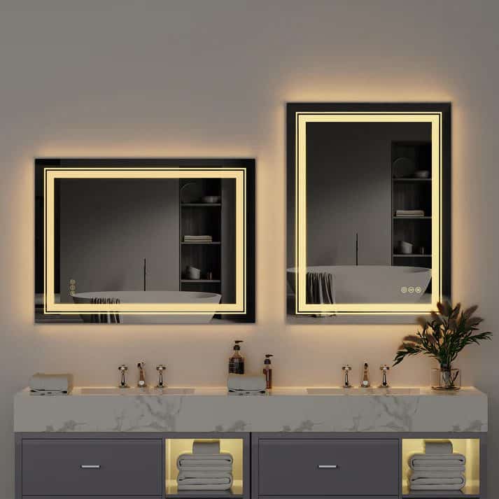 Wisfor LED Lighted Bathroom Mirror – Anti-Fog, Dimmable, and Touch Controls - Uncategorized | LightMirror.in Wisfor LED Lighted Bathroom Mirror – Anti-Fog, Dimmable, and Touch Controls - Uncategorized | LightMirror.in