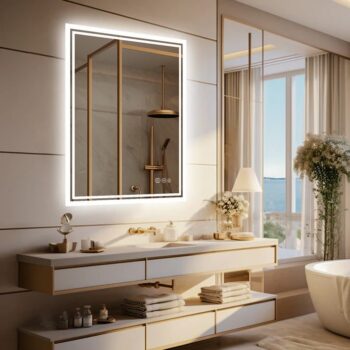 Super Bright LED Bathroom Backlit Mirror – Anti-Fog, Dimmable, and Touch Controls - Uncategorized | LightMirror.in