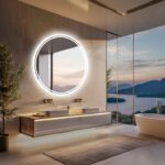 LuminaSphere LED Circle Bathroom Mirror – Anti-Fog, Dimmable, and Touch Controls