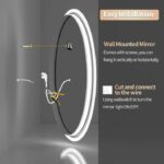 LuxeView LED Oval Bathroom Mirror – Dual Illumination, Anti-Fog, and Dimmable Lighting