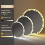 LuminaSphere LED Circle Bathroom Mirror – Anti-Fog, Dimmable, and Touch Controls
