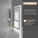 Super Bright LED Bathroom Backlit Mirror – Anti-Fog, Dimmable, and Touch Controls