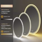 LuxeView LED Oval Bathroom Mirror – Dual Illumination, Anti-Fog, and Dimmable Lighting