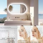Arched Illumina LED Bathroom Mirror – Oval Design, Anti-Fog, and Adjustable Lighting