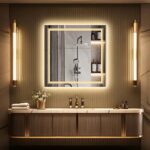Frameless LED Lighted Bathroom Mirror – Dual Lighting, Anti-Fog, and Touch Controls