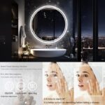 LuminaSphere LED Circle Bathroom Mirror – Anti-Fog, Dimmable, and Touch Controls