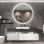 LuminaSphere LED Circle Bathroom Mirror – Anti-Fog, Dimmable, and Touch Controls