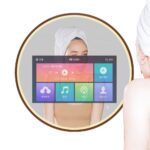 Round Smart Android TV LED Mirror with Touch & Remote – Luxury Bathroom Tech