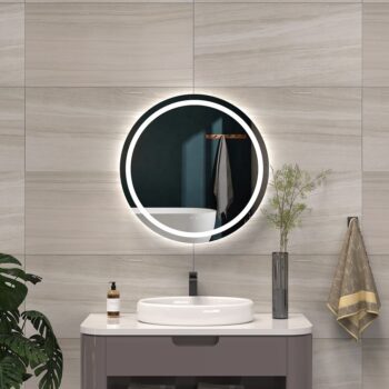 Round Smart LED Mirror with Android TV