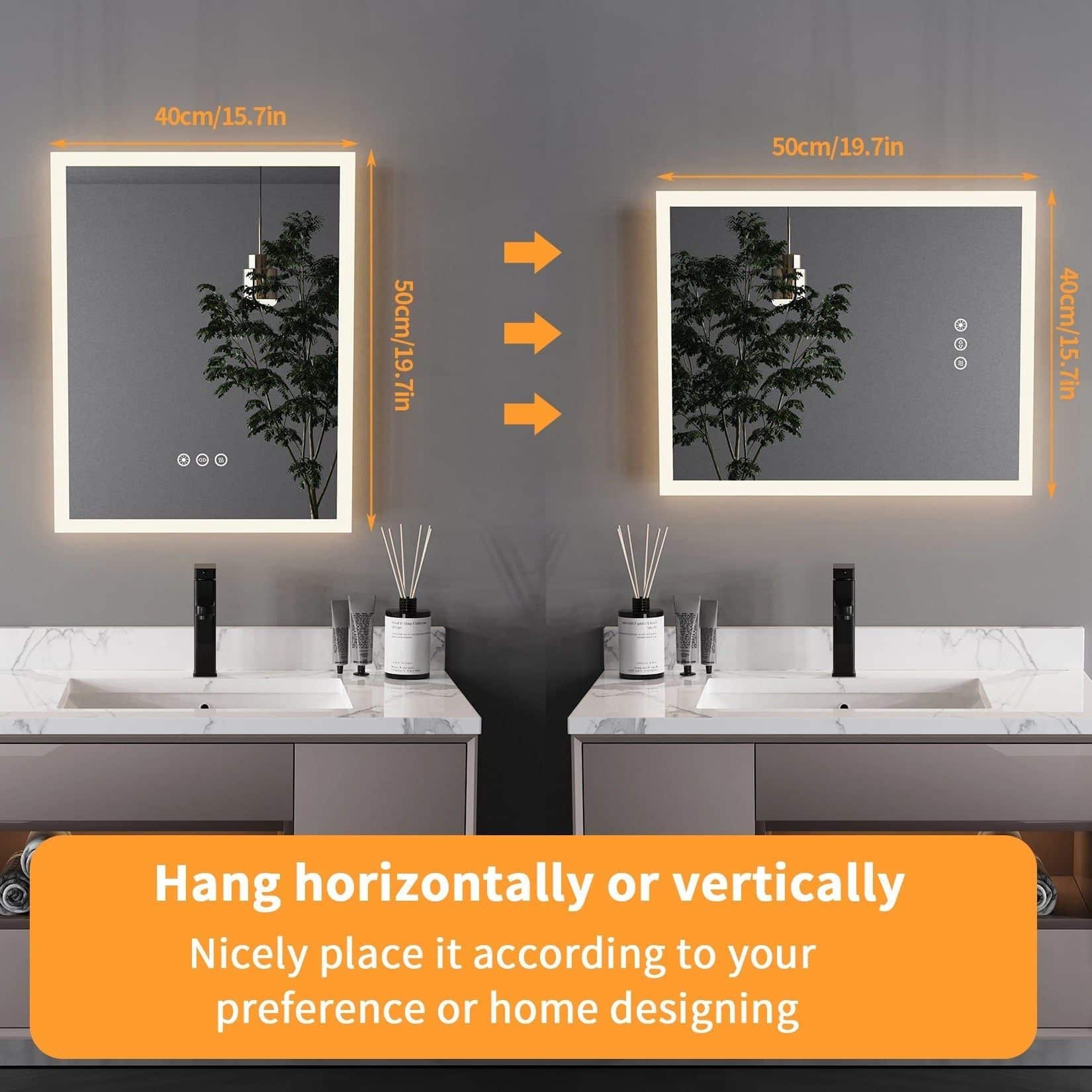 20x30 Inch Rectangular LED Bathroom Mirror – Anti-Fog, Dimmable, and Touch Controls - Bluetooth Mirrors | LightMirror.in 20x30 Inch Rectangular LED Bathroom Mirror – Anti-Fog, Dimmable, and Touch Controls - Bluetooth Mirrors | LightMirror.in