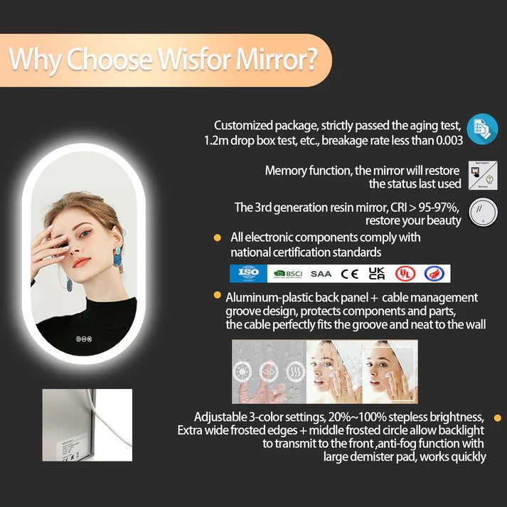 Arched Illumina LED Bathroom Mirror – Oval Design, Anti-Fog, and Adjustable Lighting - Uncategorized | LightMirror.in Arched Illumina LED Bathroom Mirror – Oval Design, Anti-Fog, and Adjustable Lighting - Uncategorized | LightMirror.in