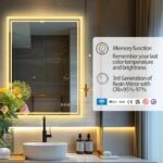 Super Bright LED Bathroom Backlit Mirror – Anti-Fog, Dimmable, and Touch Controls