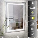 Wisfor LED Lighted Bathroom Mirror – Anti-Fog, Dimmable, and Touch Controls