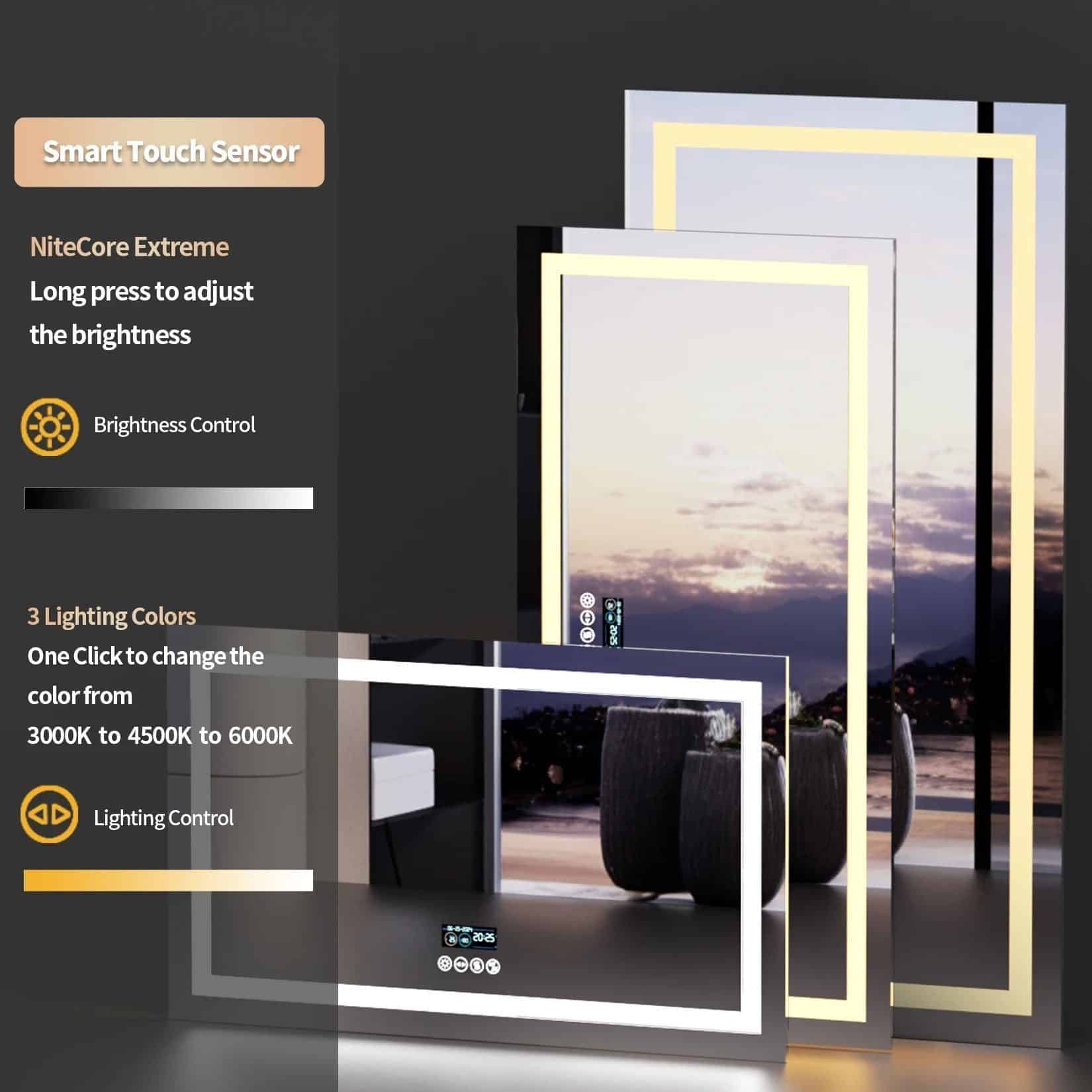 Smart LED Bathroom Mirror with Bluetooth Speaker, Anti-Fog, and Dimmable Lighting - Uncategorized | LightMirror.in Smart LED Bathroom Mirror with Bluetooth Speaker, Anti-Fog, and Dimmable Lighting - Uncategorized | LightMirror.in