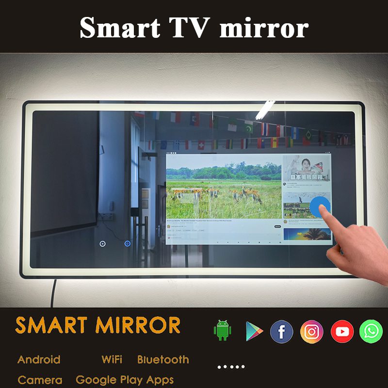 Luxury Android TV LED Mirror with Remote – Smart Bathroom Mirror Luxury Android TV LED Mirror with Remote – Smart Bathroom Mirror