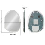 Irregular LED Bathroom Mirror with Touch Sensor, Anti-Fog, and Backlit Lighting