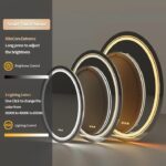 Luxe Dual-Glow LED Bathroom Mirror – Anti-Fog, Dimmable, Double Circle Design
