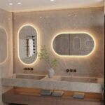 EcoLuxe Arched LED Mirror – Touch Controls, Anti-Fog, and Energy-Efficient Lighting