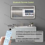 Luxury Android TV LED Mirror with Remote – Smart Bathroom Mirror