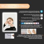 Super Bright LED Bathroom Backlit Mirror – Anti-Fog, Dimmable, and Touch Controls