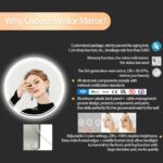 LuminaSphere LED Circle Bathroom Mirror – Anti-Fog, Dimmable, and Touch Controls