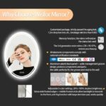 LuxeView LED Oval Bathroom Mirror – Dual Illumination, Anti-Fog, and Dimmable Lighting