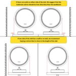 Frameless LED Bathroom Mirror with Dual Lighting, Anti-Fog, and Touch Controls – Modern Round Design
