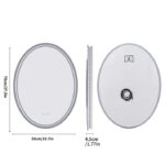 LuxeView LED Oval Bathroom Mirror – Dual Illumination, Anti-Fog, and Dimmable Lighting