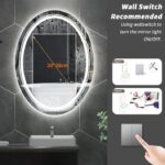 Luxe Dual-Glow LED Bathroom Mirror – Anti-Fog, Dimmable, Double Circle Design