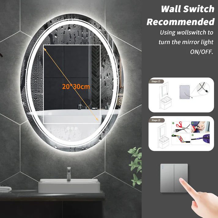 Luxe Dual-Glow LED Bathroom Mirror – Anti-Fog, Dimmable, Double Circle Design - Uncategorized | LightMirror.in Luxe Dual-Glow LED Bathroom Mirror – Anti-Fog, Dimmable, Double Circle Design - Uncategorized | LightMirror.in