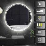 LuminaSphere LED Circle Bathroom Mirror – Anti-Fog, Dimmable, and Touch Controls