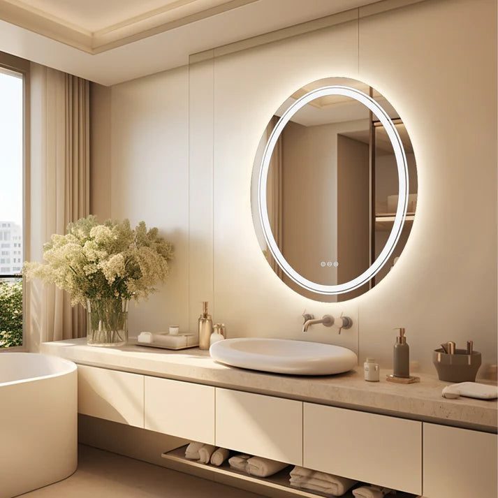 Luxe Dual-Glow LED Bathroom Mirror – Anti-Fog, Dimmable, Double Circle Design - Uncategorized | LightMirror.in Luxe Dual-Glow LED Bathroom Mirror – Anti-Fog, Dimmable, Double Circle Design - Uncategorized | LightMirror.in