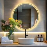 LuminaSphere LED Circle Bathroom Mirror – Anti-Fog, Dimmable, and Touch Controls
