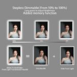 Super Bright LED Bathroom Backlit Mirror – Anti-Fog, Dimmable, and Touch Controls