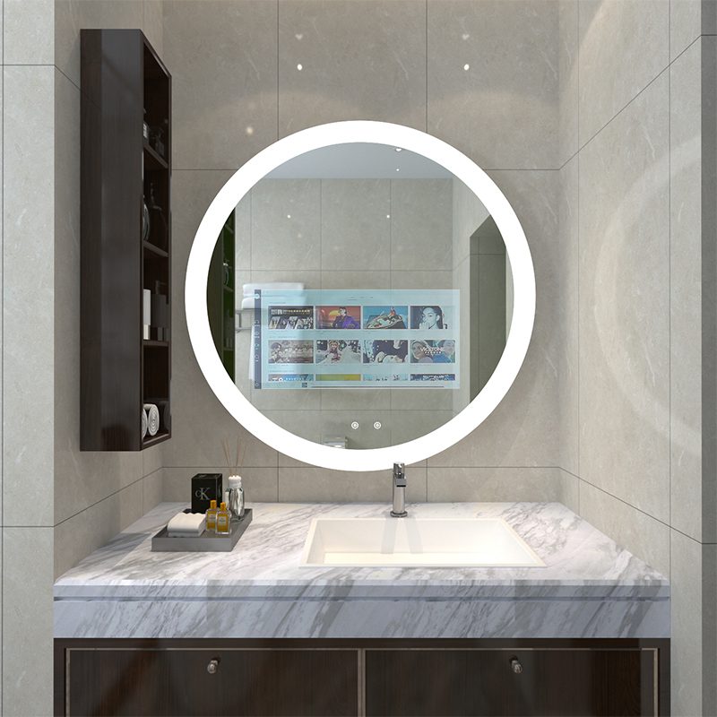 Oval Smart LED Mirror with Android TV Oval Smart LED Mirror with Android TV